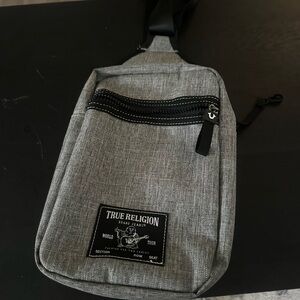 True Religion Gray Crossbody Bag